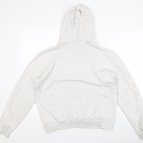 Nike Men's White Pullover Hoodie M with Logo