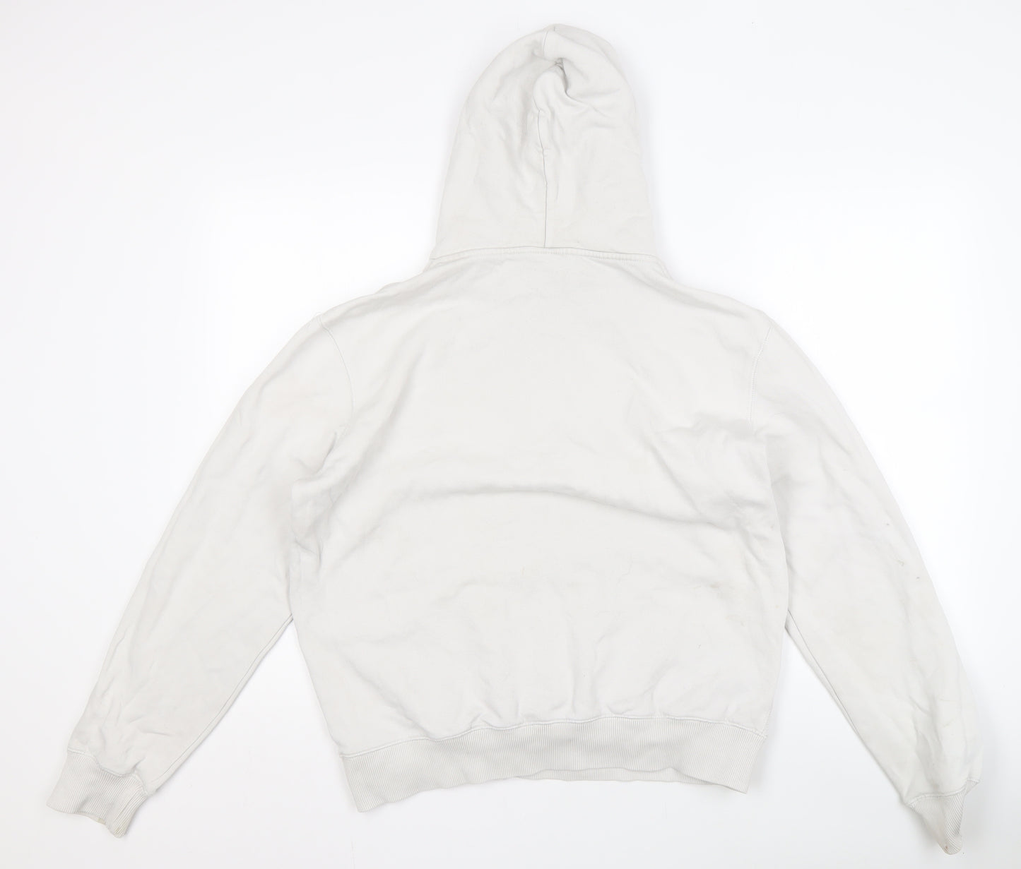 Nike Men's White Pullover Hoodie M with Logo