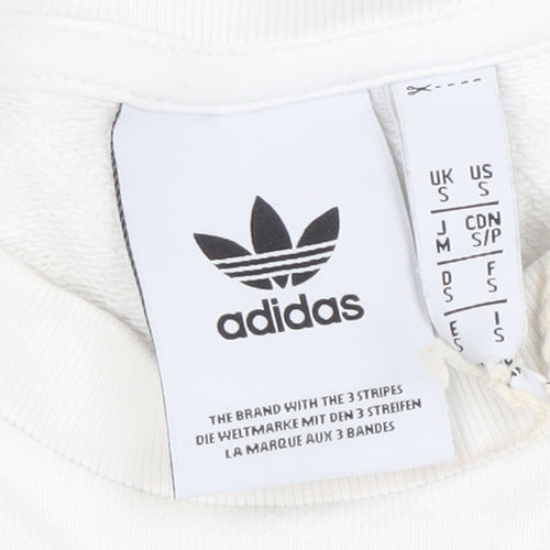 Adidas Men's White Pullover Sweatshirt S