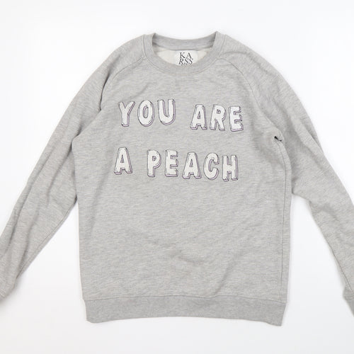 Zoe Karssen Women's Grey Pullover Sweatshirt M
