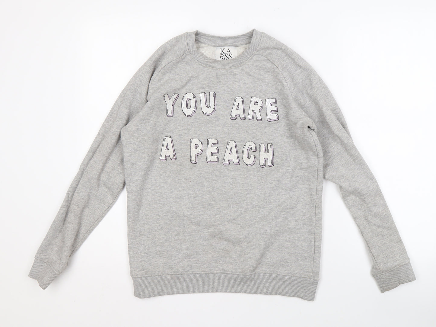 Zoe Karssen Women's Grey Pullover Sweatshirt M