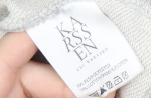 Zoe Karssen Women's Grey Pullover Sweatshirt M