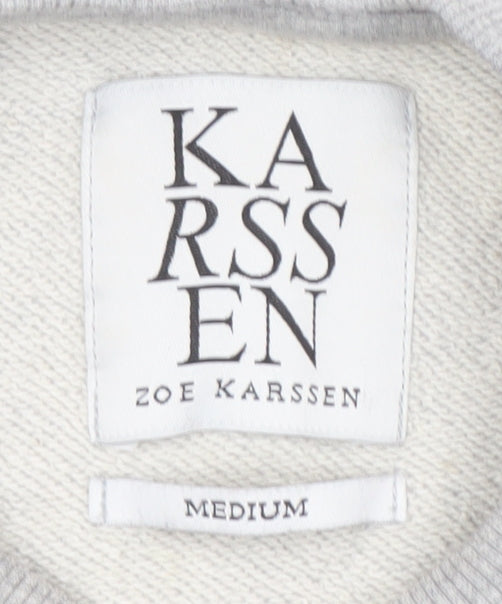 Zoe Karssen Women's Grey Pullover Sweatshirt M