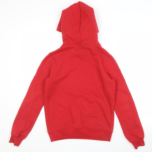 Jack Wills Unisex Red Logo Pullover Hoodie S