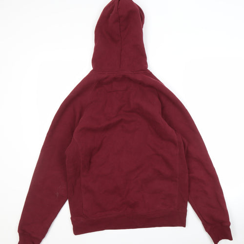 Lands' End Men's Red Pullover Hoodie - Small