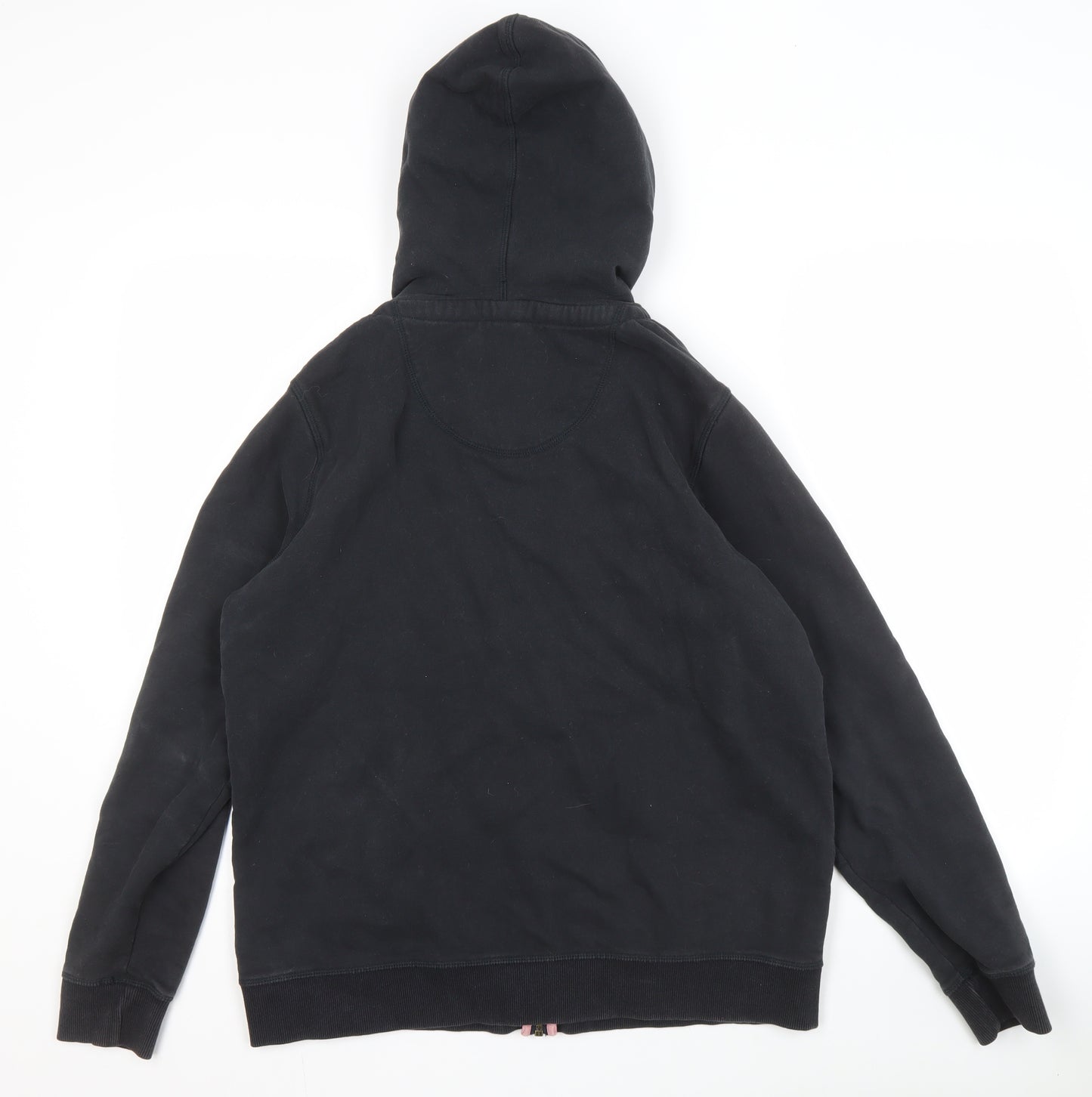 Fat Face Women's Black Hoodie, Full Zip, Size 14, Casual