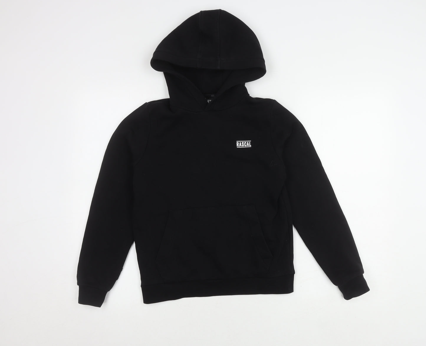 Rascal Boys Black Pullover Hoodie, Size 11-12 Years