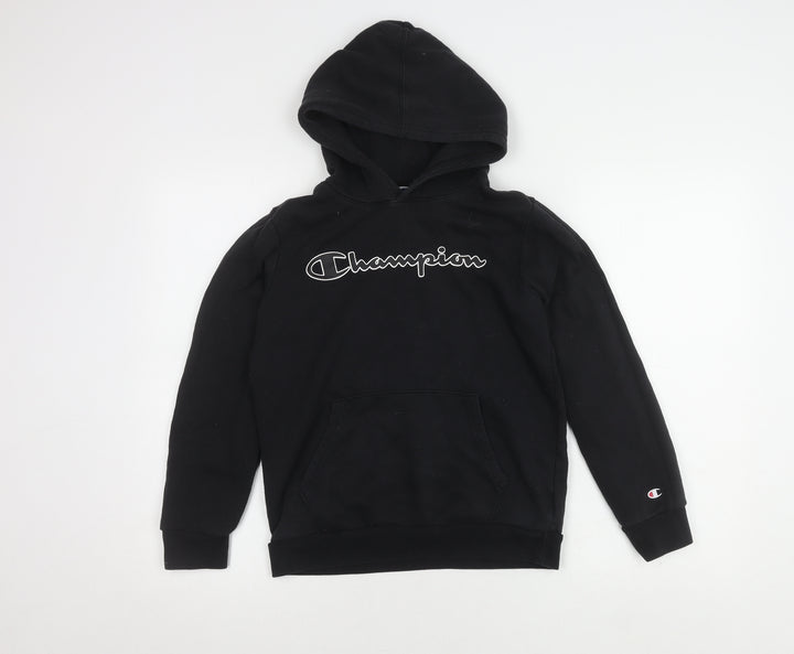 Champion Boys Black Pullover Hoodie L