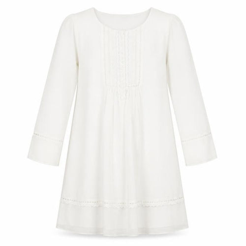 Monsoon Girls Ivory Long Sleeve Dress 11 Years