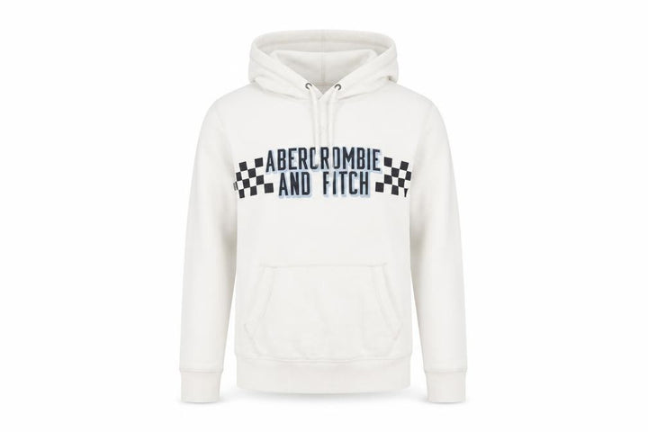 Abercrombie & Fitch Men's White S Hoodie Pullover