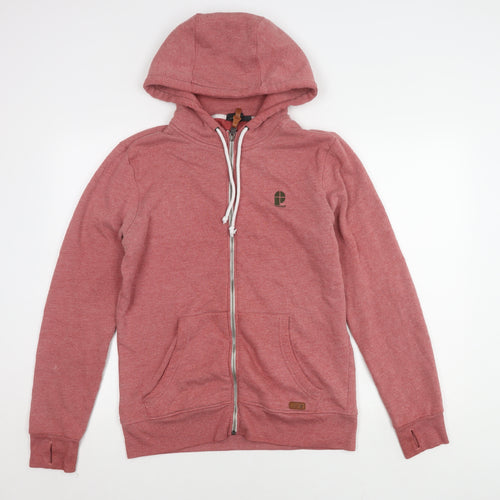 Protest Men's Red Full Zip Hooded Jacket Size M