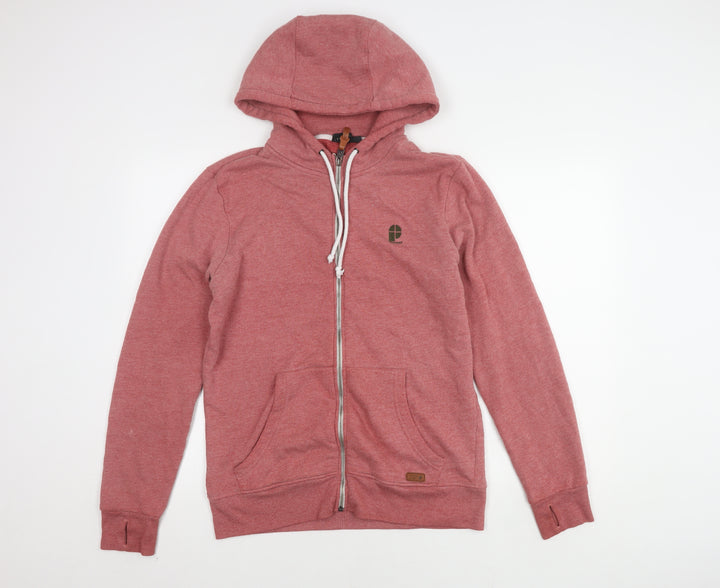 Protest Men's Red Full Zip Hooded Jacket Size M