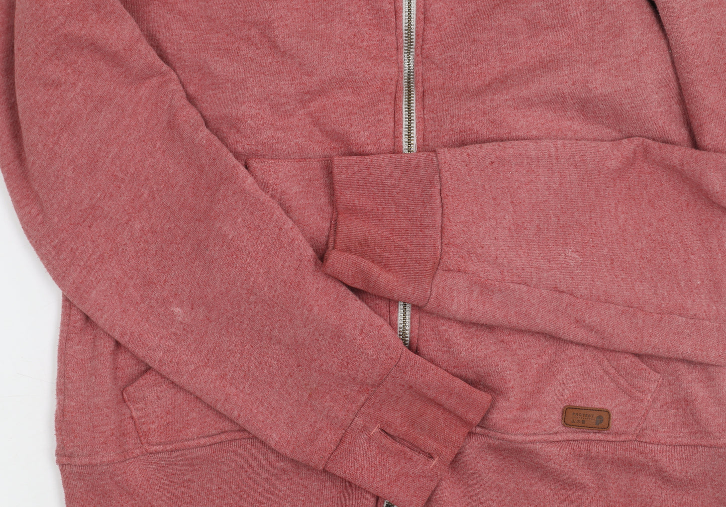 Protest Men's Red Full Zip Hooded Jacket Size M