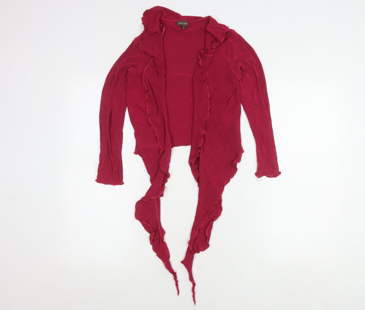 Phase Eight Women's Red Wrap Jumper Size 8
