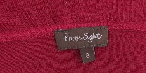 Phase Eight Women's Red Wrap Jumper Size 8