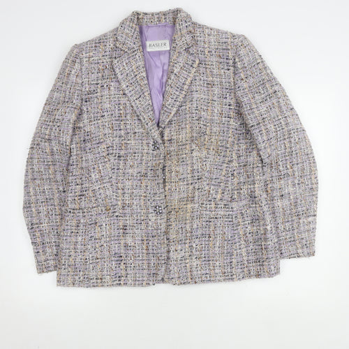 Basler Womens Multicoloured Blazer Jacket Size 14