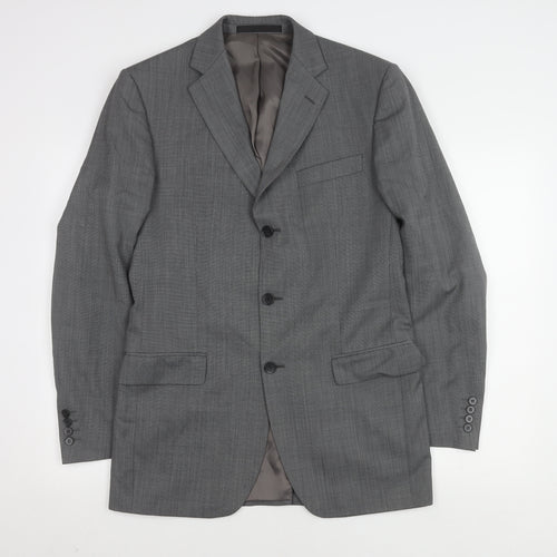 Marks and Spencer Men's Grey Suit Jacket 38L