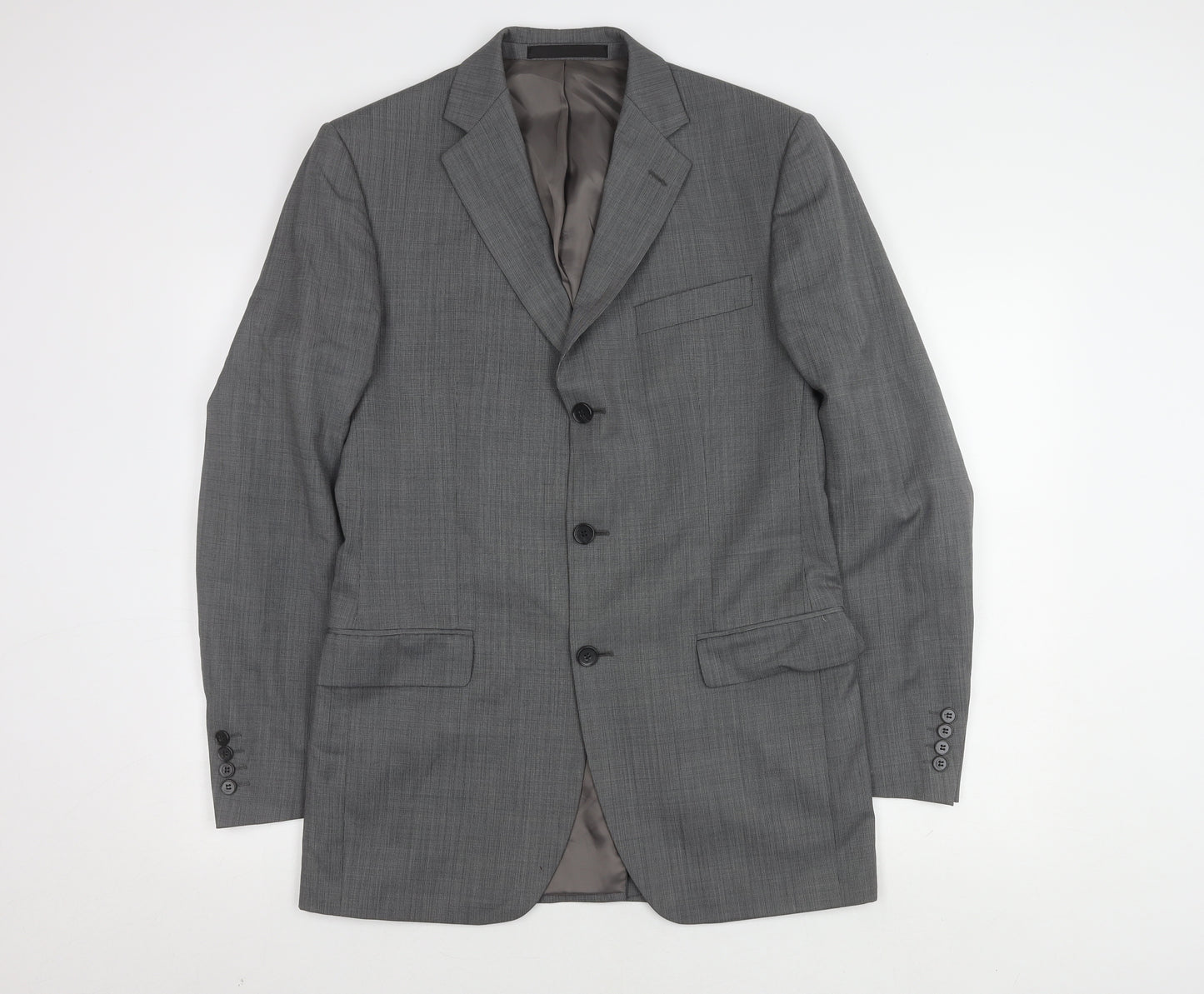 Marks and Spencer Men's Grey Suit Jacket 38L