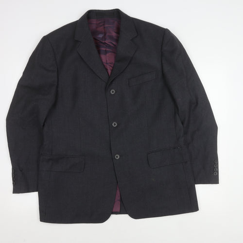Marks and Spencer Men's Grey Wool Blazer, 42S