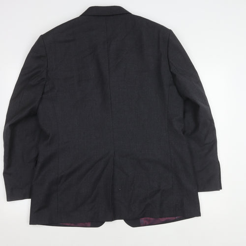 Marks and Spencer Men's Grey Wool Blazer, 42S