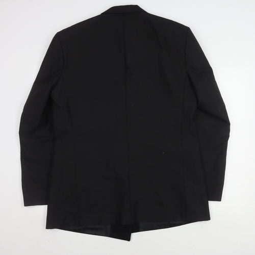 Skopes Men's Black Tuxedo Blazer, 44L, Double-Breasted, Formal