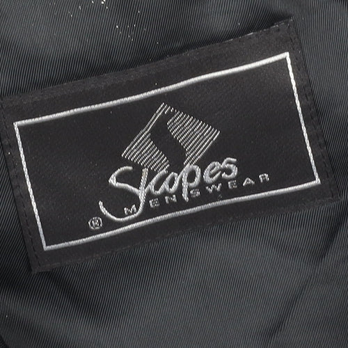Skopes Men's Black Tuxedo Blazer, 44L, Double-Breasted, Formal