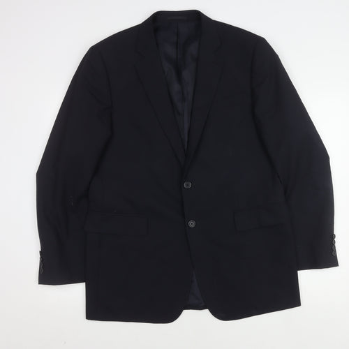 Jaeger Men's Blue Blazer, 42R, Classic Formal Jacket