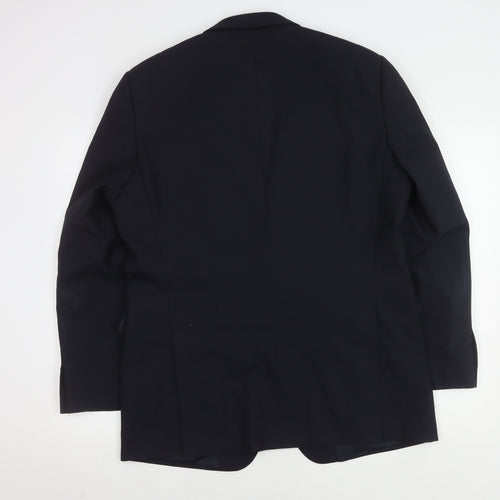 Jaeger Men's Blue Blazer, 42R, Classic Formal Jacket