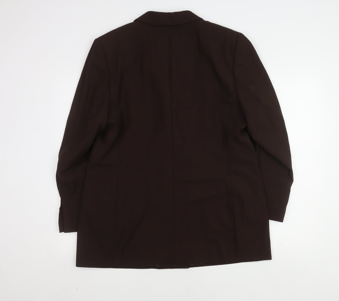 Marks and Spencer Women's Brown Wool Blazer, Size 18, Vintage