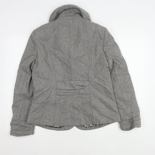 Per Una Women's Grey Wool Blend Coat Size 16 – Preworn