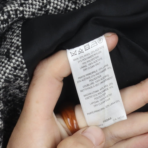 French Connection Women's Black Coat Size 8