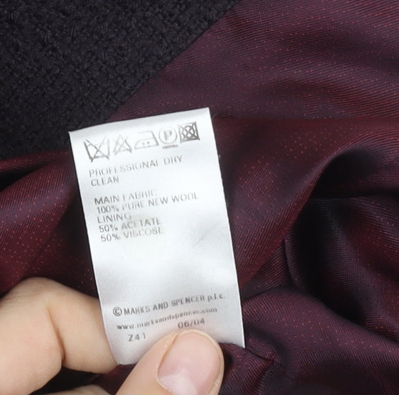 Marks and Spencer Women’s Dark Grape Blazer Size 12