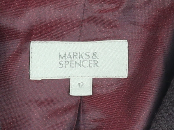 Marks and Spencer Women’s Dark Grape Blazer Size 12