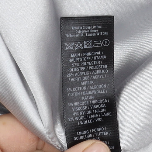 Wallis Women's Grey Coat Size 12