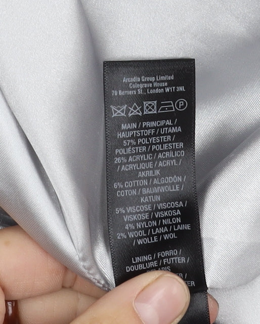 Wallis Women's Grey Coat Size 12