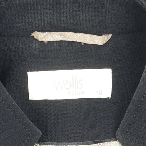 Wallis Women's Black Blazer, Size 16, Petites, Formal