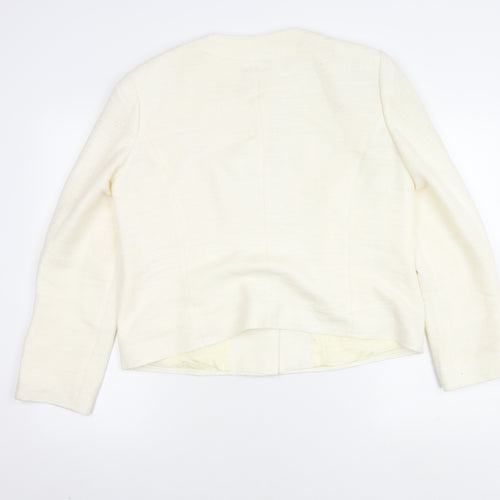 Debenhams Women's Ivory Suit Jacket Size 16