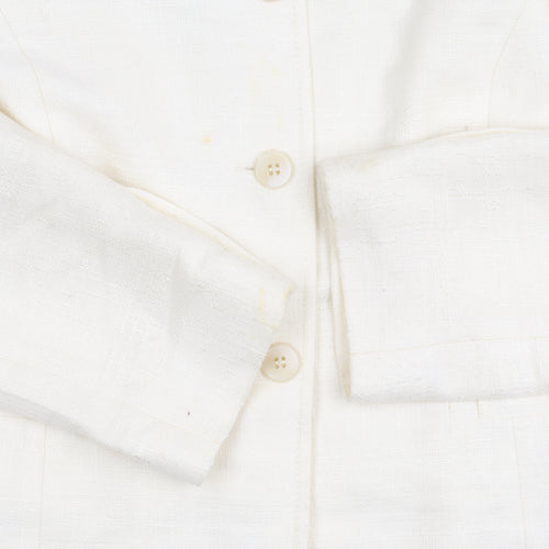 Debenhams Women's Ivory Suit Jacket Size 16