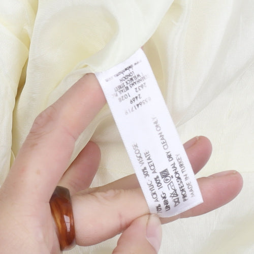 Debenhams Women's Ivory Suit Jacket Size 16