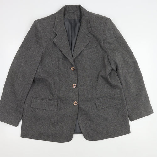 Bon Marché Women's Grey Suit Jacket Size 20 Classic Style