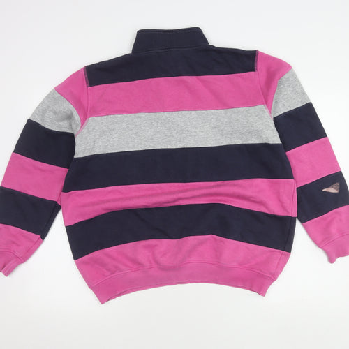 Cotton Traders Women’s Pink Striped Pullover M