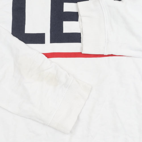 Lee Unisex Adults White XL Logo Sweatshirt