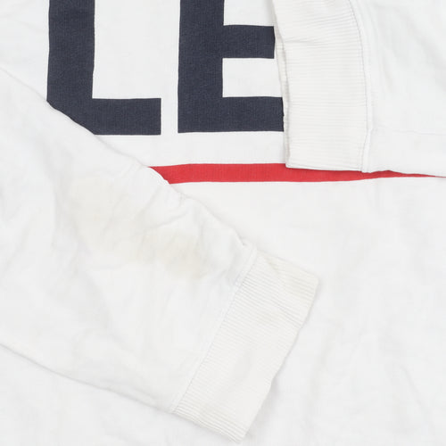 Lee Unisex Adults White XL Logo Sweatshirt