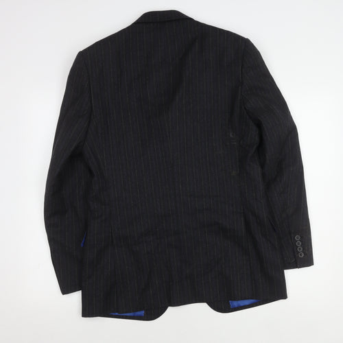 Marks and Spencer Grey Striped Suit Jacket, Men, Size 38R