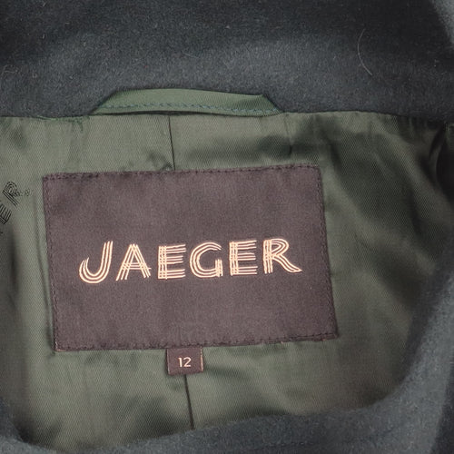 Jaeger Women's Mid-Length Angora Wool Coat Size 12