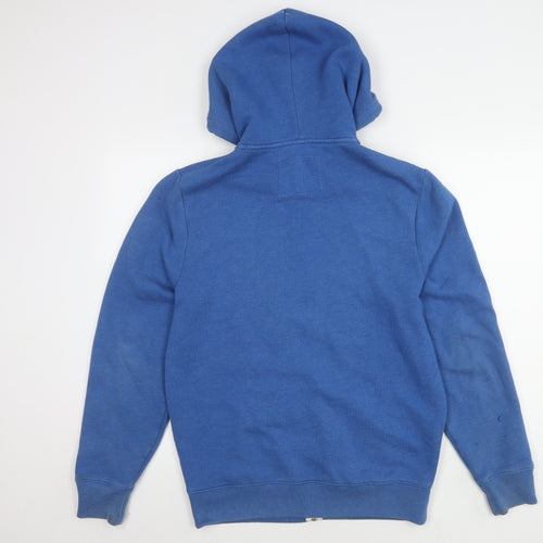 Jack Wills Men's Blue Hooded Jacket L, Casual, Autumn