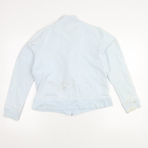 ELLE Women's Blue Cotton Jacket Size 16, Casual Style
