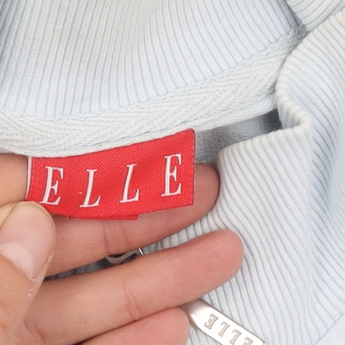 ELLE Women's Blue Cotton Jacket Size 16, Casual Style