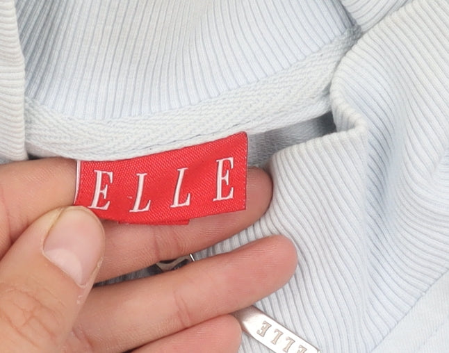 ELLE Women's Blue Cotton Jacket Size 16, Casual Style