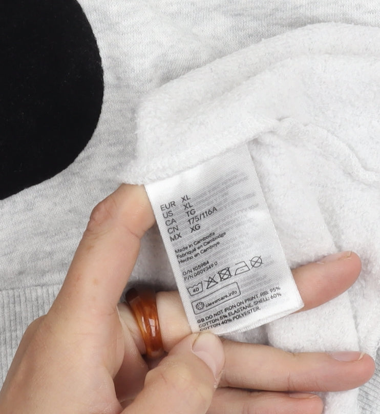 H&M Women's Grey XL Mickey Mouse Jumper